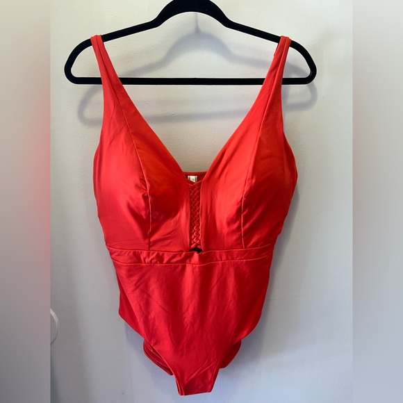 Sea Level Swim Coral Red Australia One-Piece Swimsuit - NWOT - Picture 3 of 7